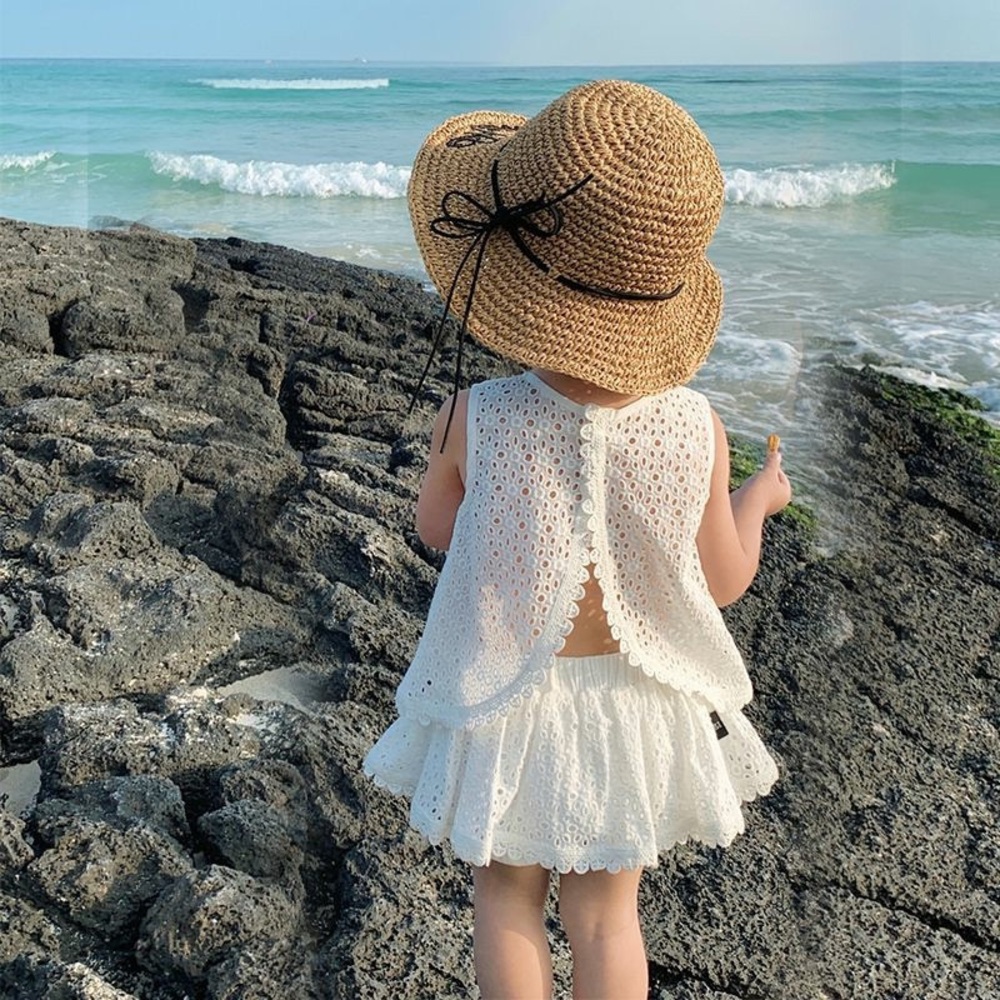 Adorable White Eyelet 2 piece